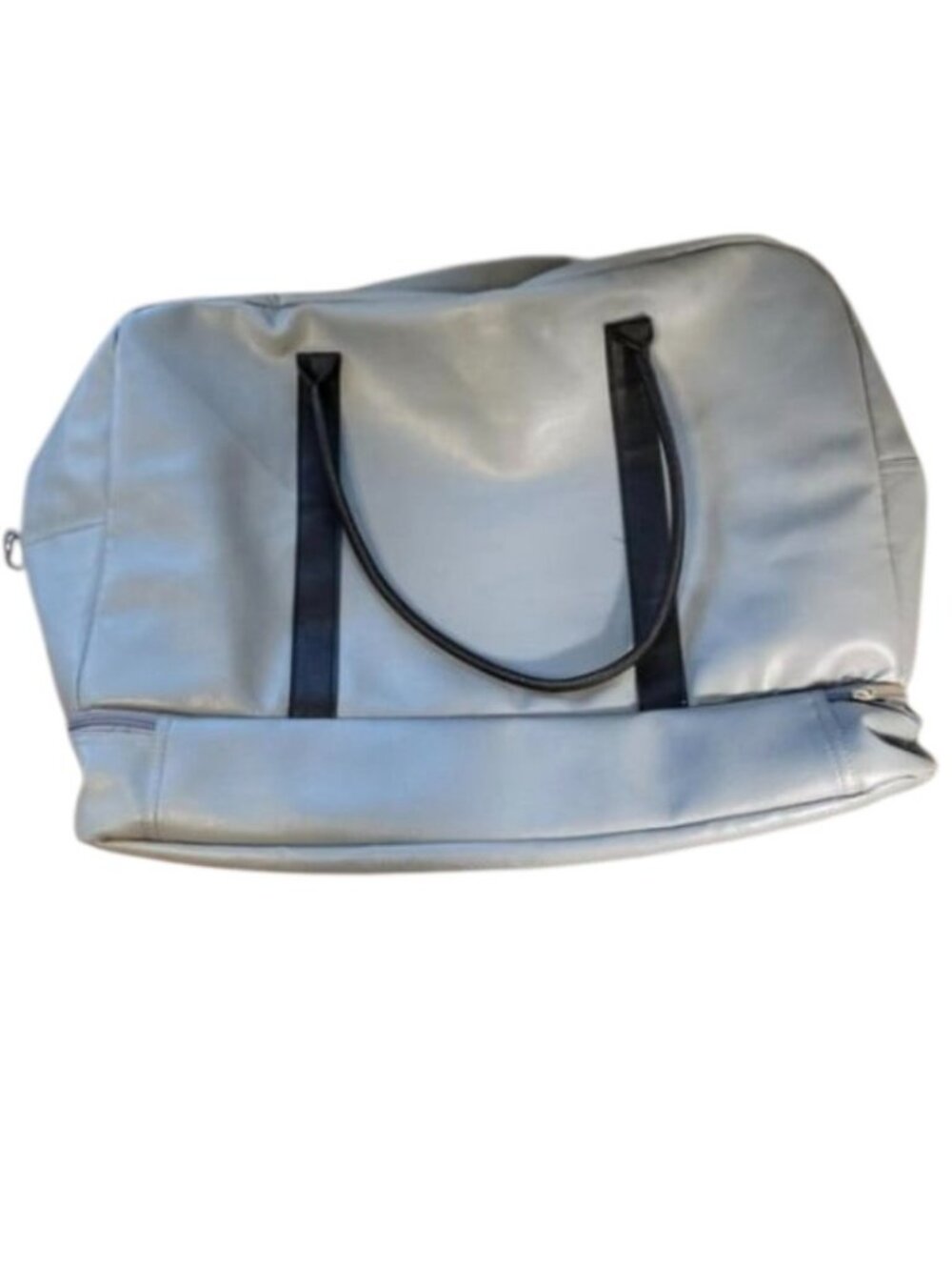 Brylane Weekender Overnight Bag Tote Lightweight Neutral Gray Unisex Travel Case